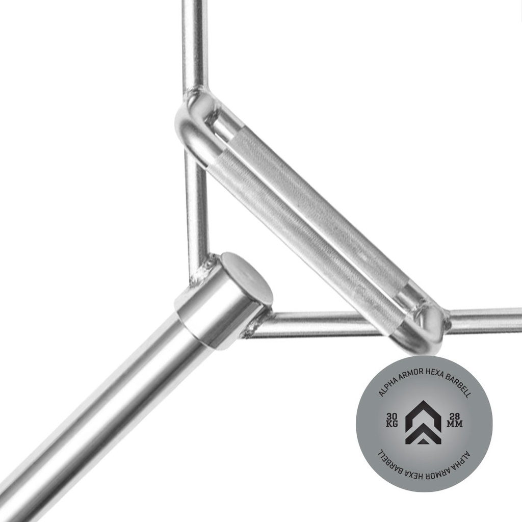 BARRA HEXAGONAL CROMADA ALPHA ARMOR ®