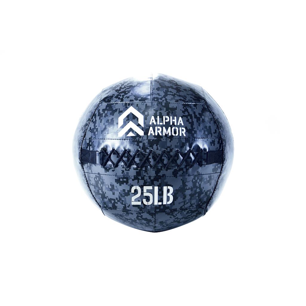 PELOTA MEDICINAL DELTA PARA PARED ALPHA ARMOR 25 LBS ® (USADA)