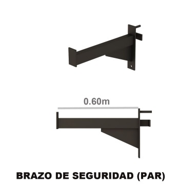 BRAZO DE SEGURIDAD PARA RACK (PAR)