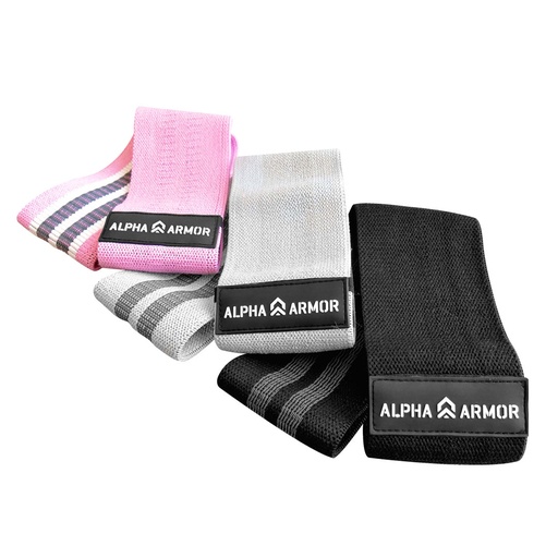 [BRRAA] BANDAS DE RESISTENCIA REFORZADAS ALPHA ARMOR® SET 3 PZAS