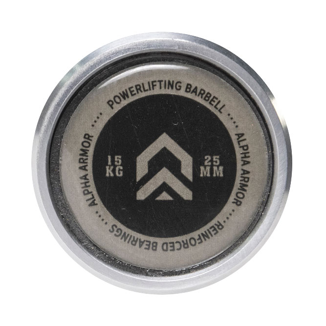 POWERLIFTING BAR HARD CHROME ALPHA ARMOR ®
