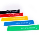 BANDAS DE RESISTENCIA MULTIFUNCIONAL ALPHA ARMOR® SET 5 PZAS