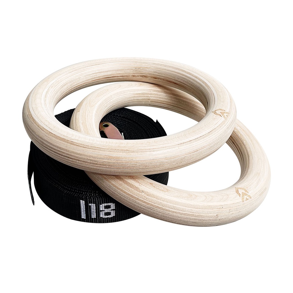 AROS GIMNASTICOS DE MADERA ALPHA ARMOR® (PAR)