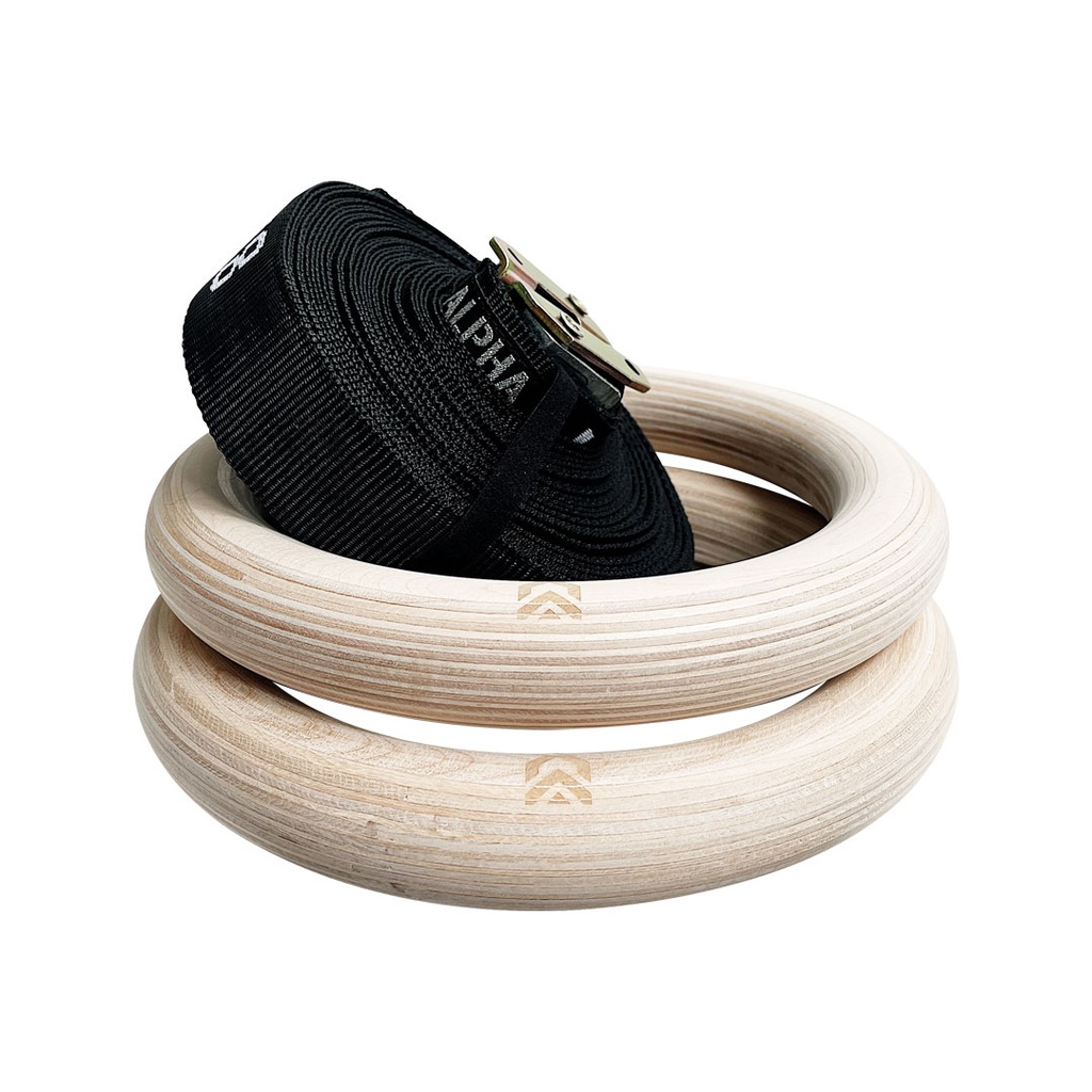 AROS GIMNASTICOS DE MADERA ALPHA ARMOR® (PAR)
