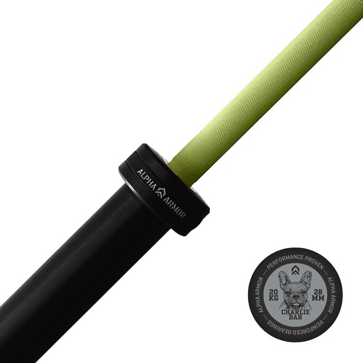 BARRA DE PODER CHARLIE CERAKOTE 20KG ALPHA ARMOR ®